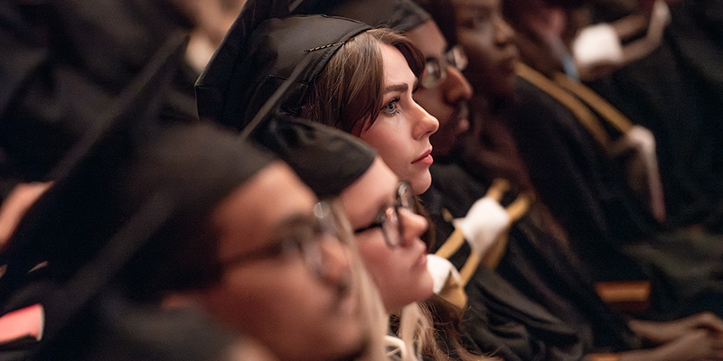 A photo of students with there cap and gowns