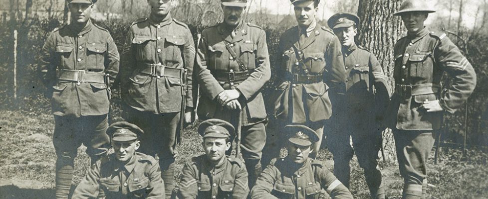 Nine soldiers from the Newfoundland Regiment that were part of the Monchy Ten