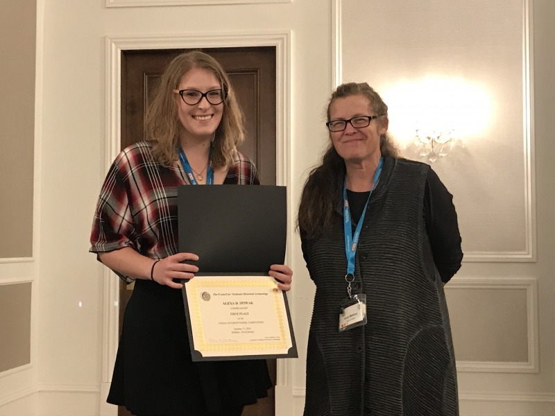 MA student Alexa Spiwak wins best graduate paper award at CNEHA 2018 ...