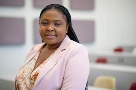 Priscilla Tsuasam posed for a professional photo