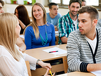 Students in a classroom