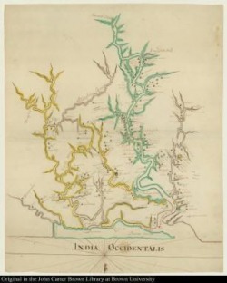 Map of Surinam, 1667