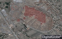 Credit: Digital Globe, ASOR SHI
Looting at Mari, Syria