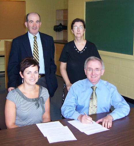 Signing Ceremony to establish the Douglas and Beatrice Hall Bursary in Biochemistry