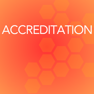 A button with text reading Accreditation