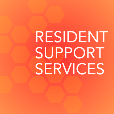 A button with text reading Resident Support Services