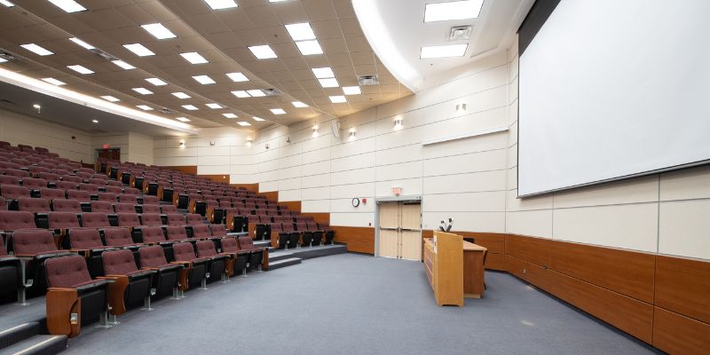 Bruneau building lecture hall