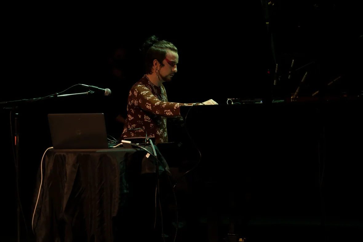 Stephen Eckert playing piano