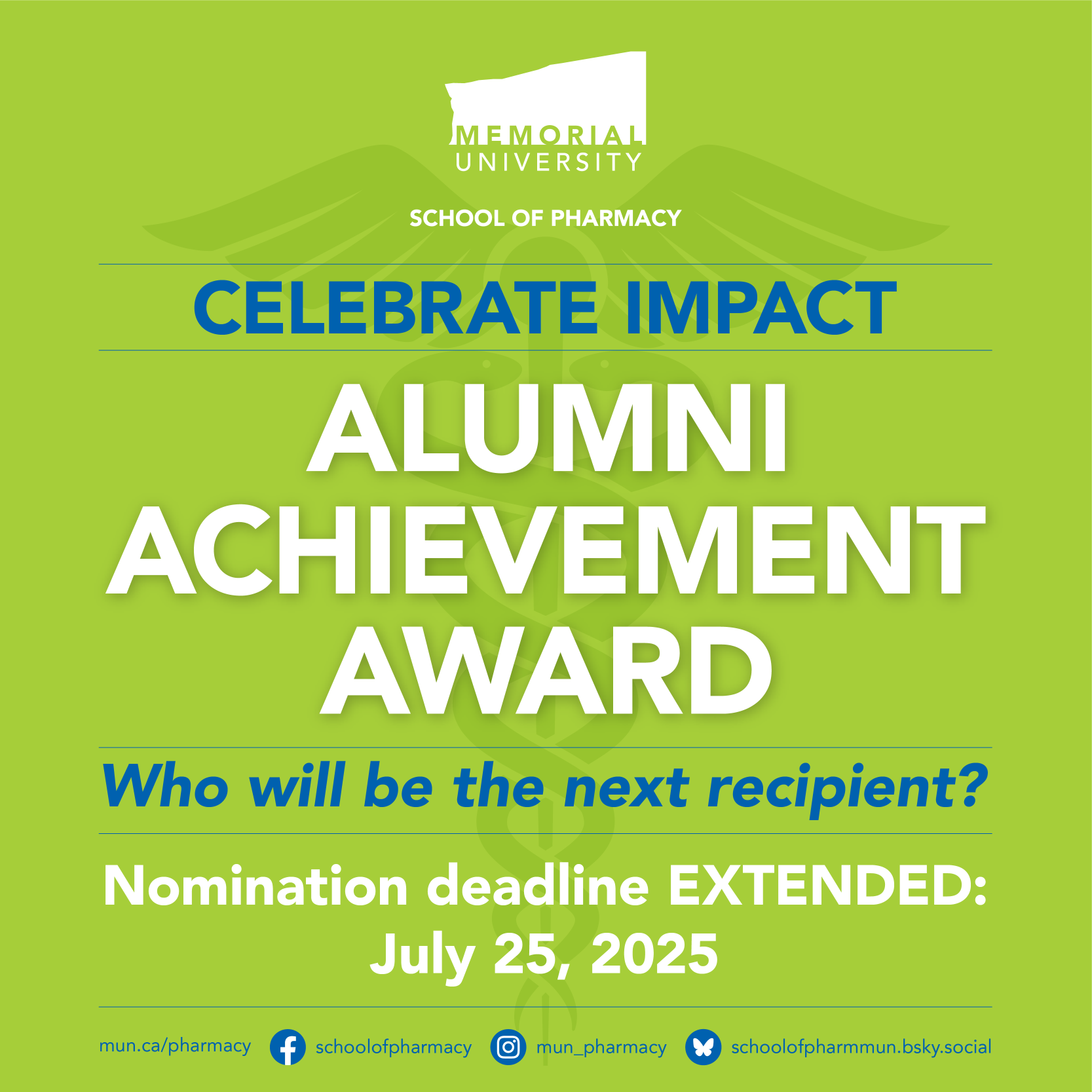 Alumni Achievement Award: Now Accepting Nominations! Deadline