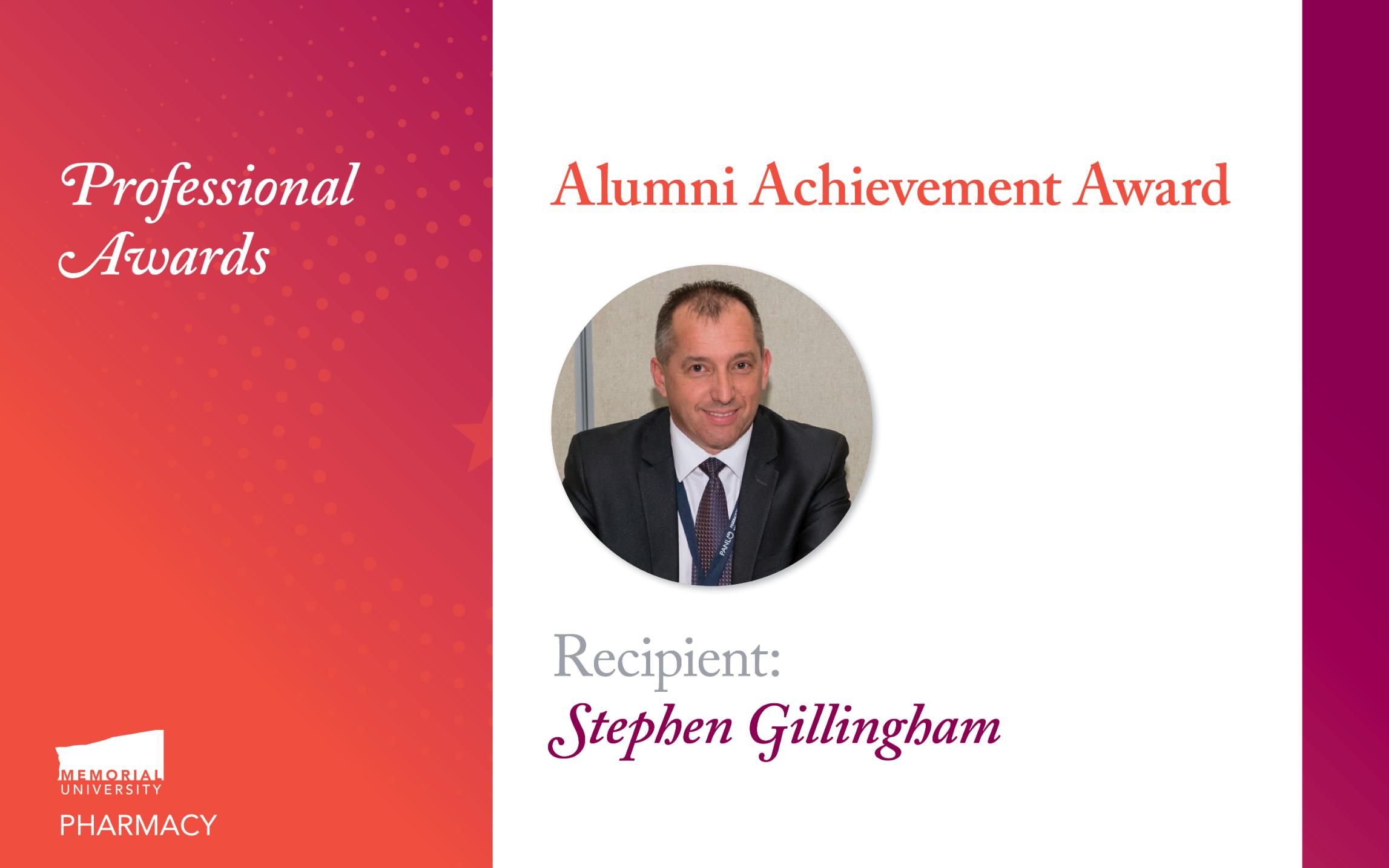 Alumni Achievement Award winner for 2023-24 - Stephen Gillingham