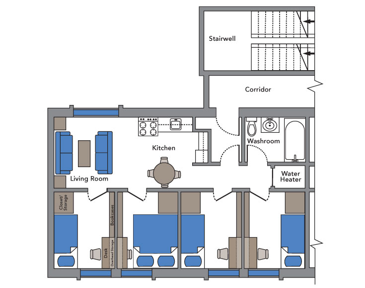 4 bedroom floorplan
