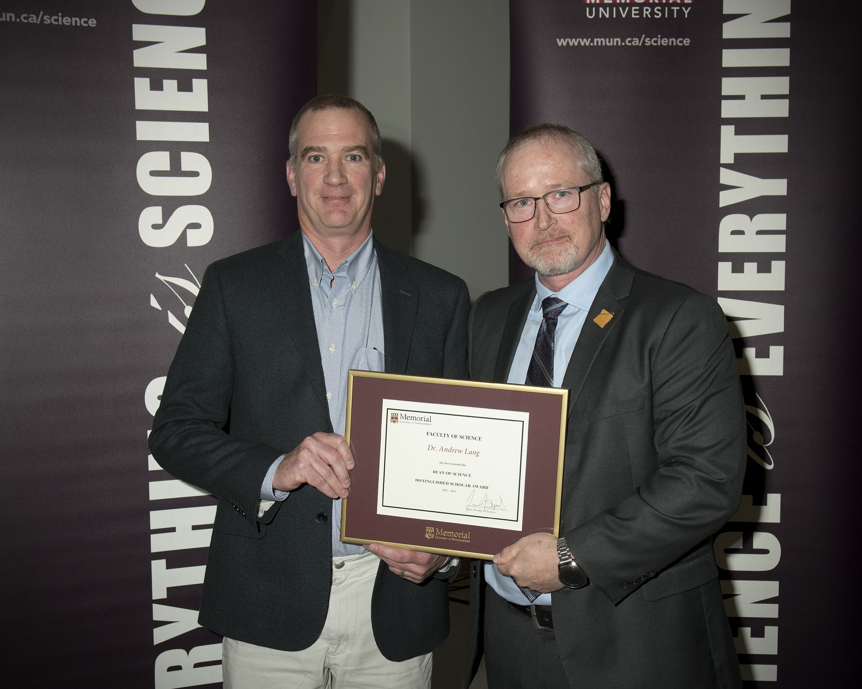 Distinguished Scholar Medal 2024 Dr. Andrew Lang