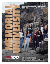 The cover of the Memorial University viewbook.